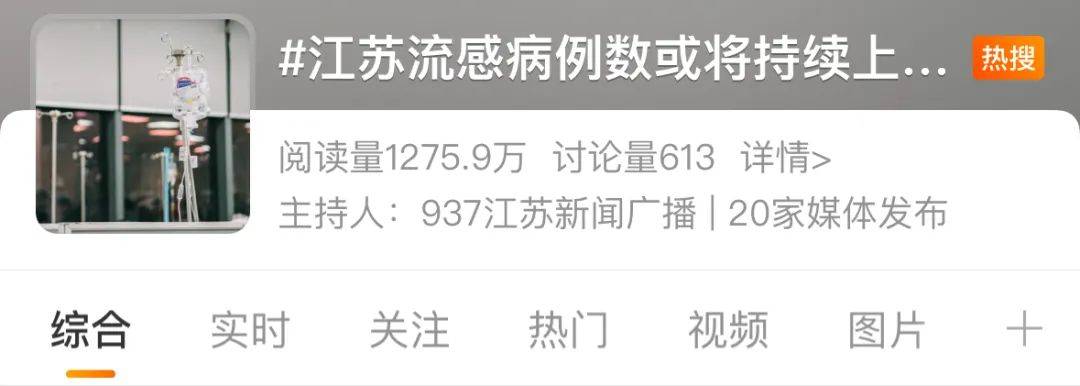 医院被挤爆!江苏病例数或持续上升!这轮流感何时结束?