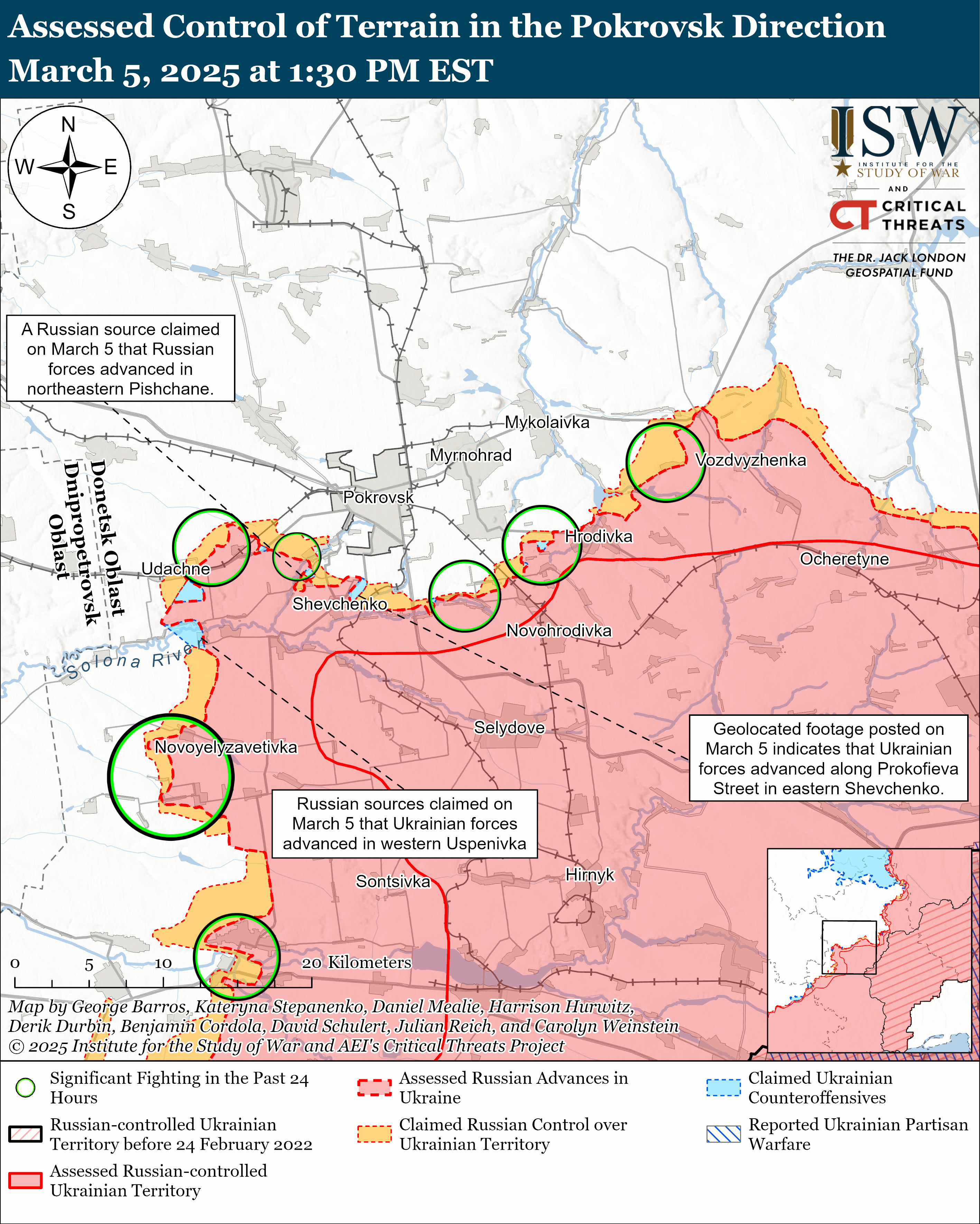 2025年3月6日俄乌战局更新:多线作战胶着,俄军50,000人逃兵,关键地区争夺战持续
