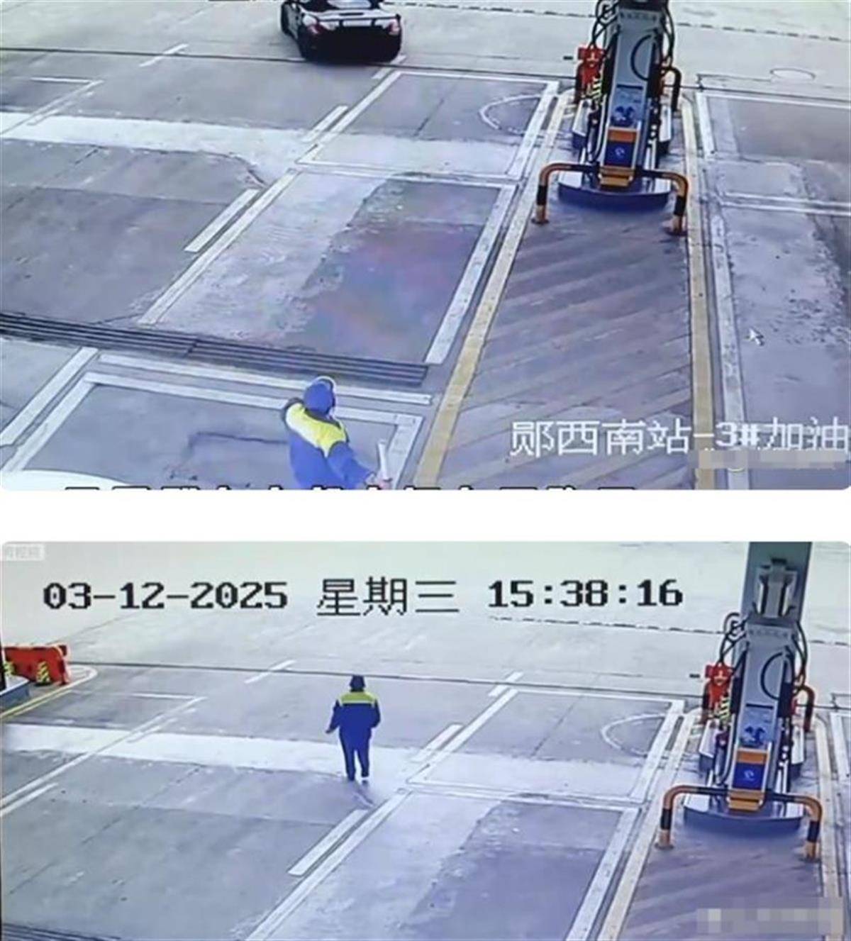 无牌保时捷司机加油逃单:钱是逃不了的,人也是逃不掉的