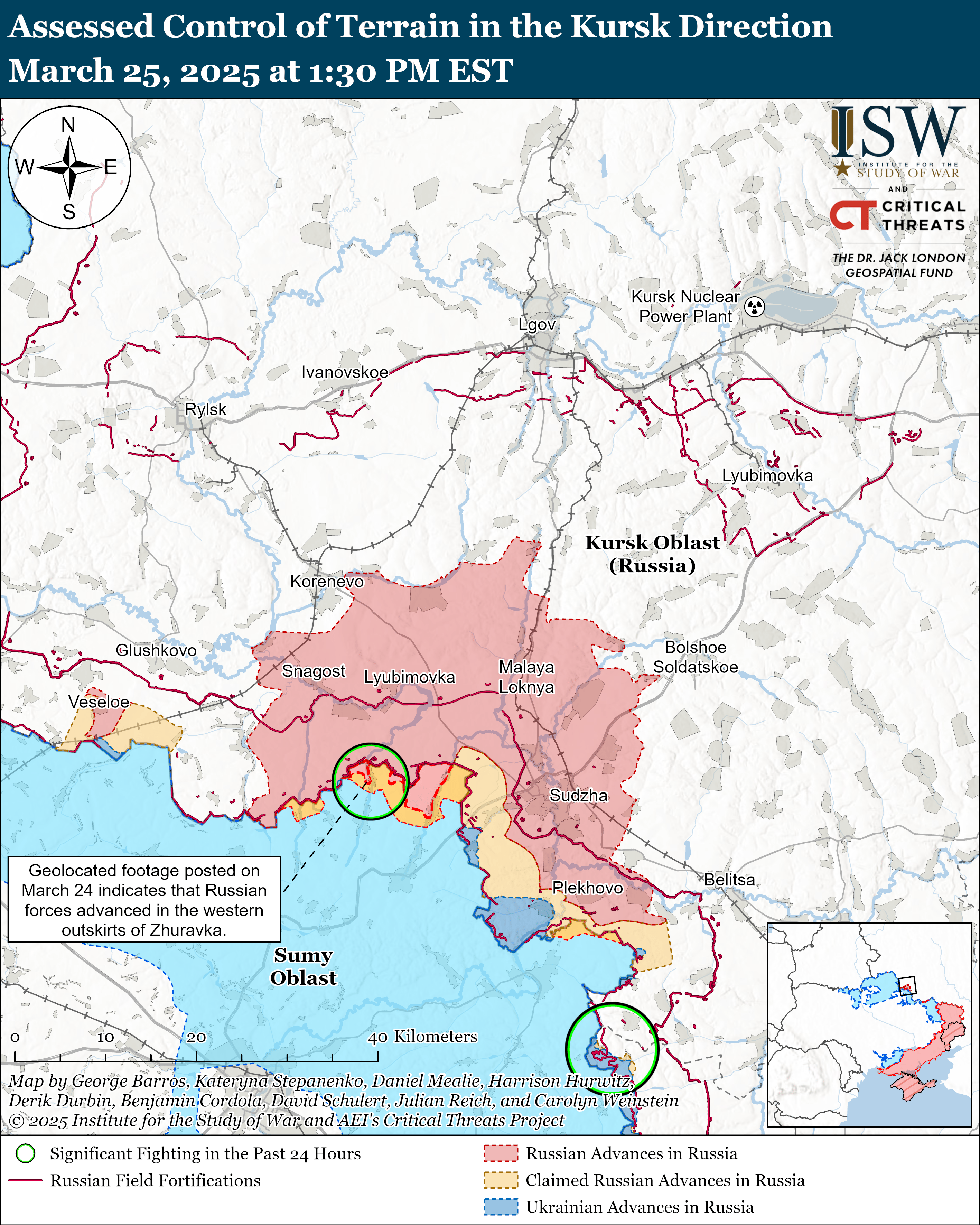 2025年3月26日俄乌战报：俄军三处突破，乌军别尔哥罗德推进