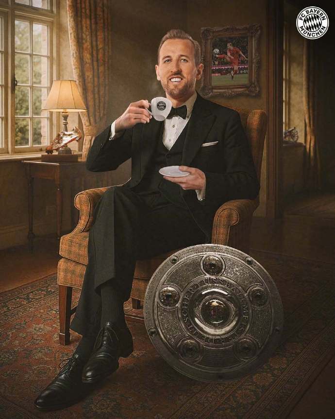 终于等来了!拜仁提前2轮锁定德甲冠军 凯恩夺生涯首冠