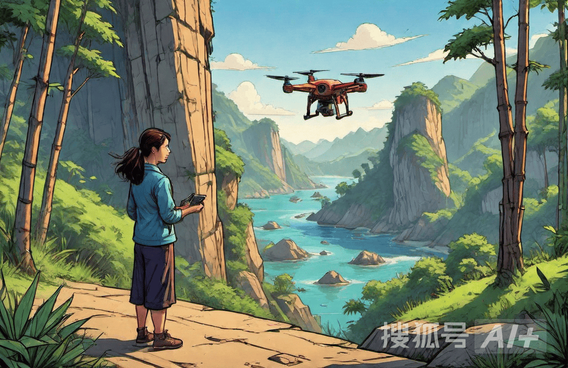 四川妹用无人机搞悬崖吊运,一天净赚900元