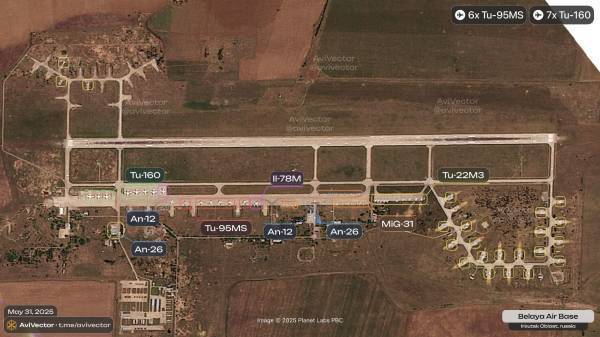 卫星图显示：13架俄大型机遭摧毁，包括8架图95