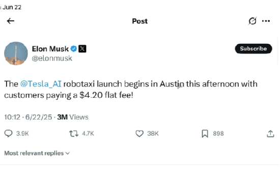 硅谷观察:马斯克画了九年的大饼,特斯拉无人车终于上路载客了