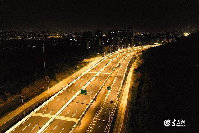 实拍！烟台最大、三层互通！港城西大街互通立交今日通车