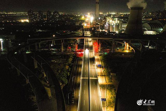 实拍！烟台最大、三层互通！港城西大街互通立交今日通车