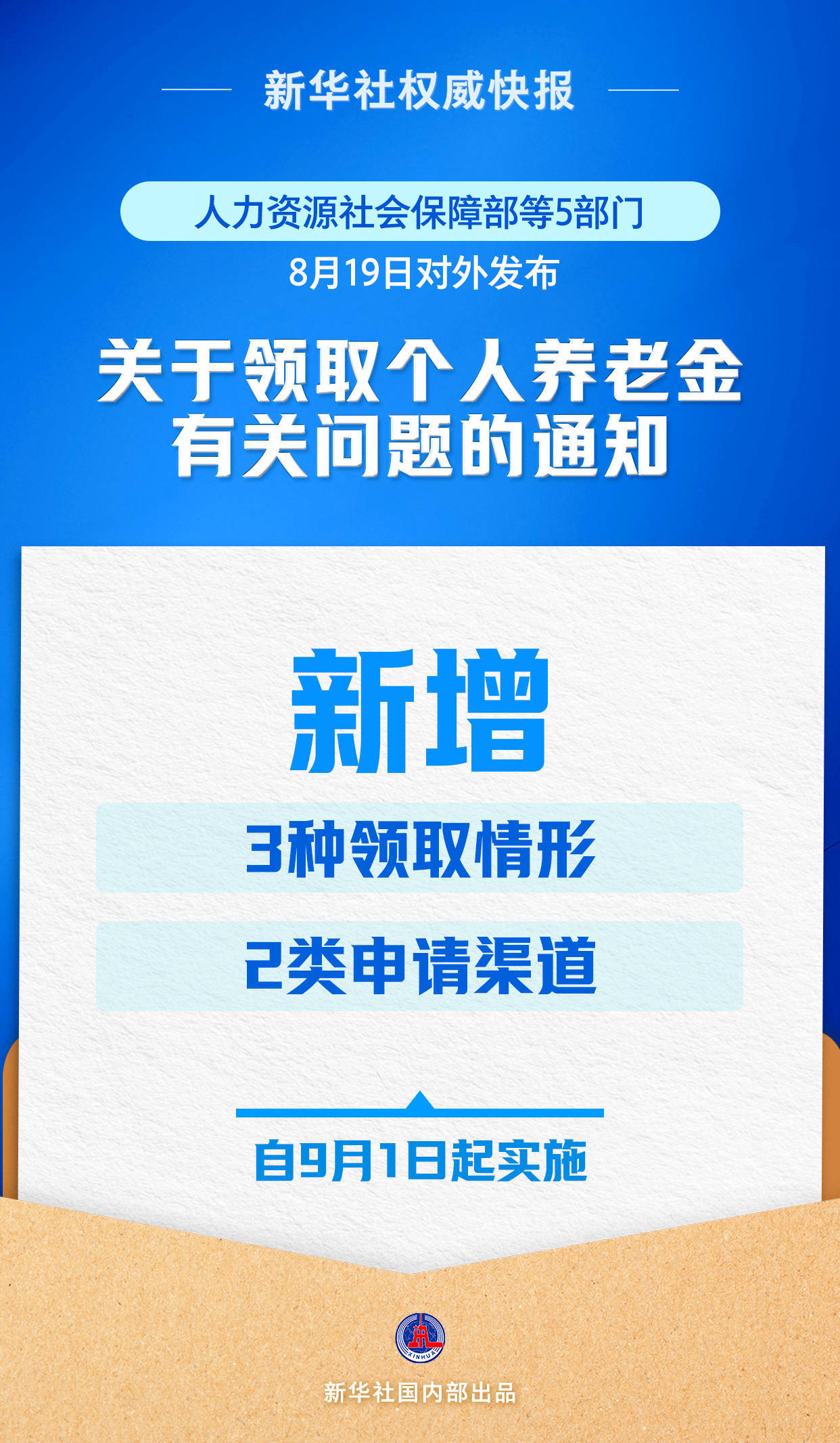 新华社权威快报丨9月1日起实施!个人养老金新增3种领取情形
